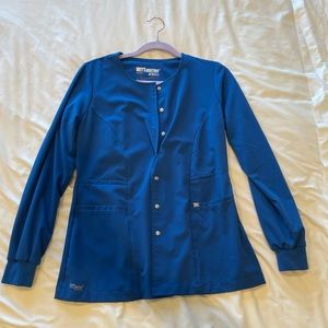 Grey’s Anatomy scrub jacket royal blue small